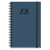 AGENDA ANUAL 2026 NATURE S13 WIREO TAPA DURA TELA AZUL SV | MYRGA